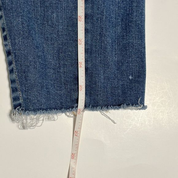 Pilcro And The Letterpress Anthropologie Womens Size 28 Jeans Denim Raw Hem - Picture 11 of 16